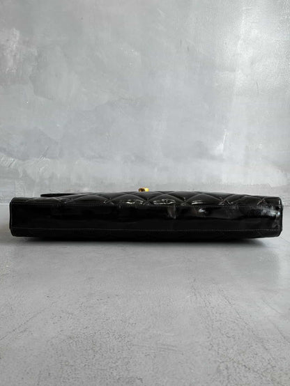 90’s Chanel Patent Leather Briefcase