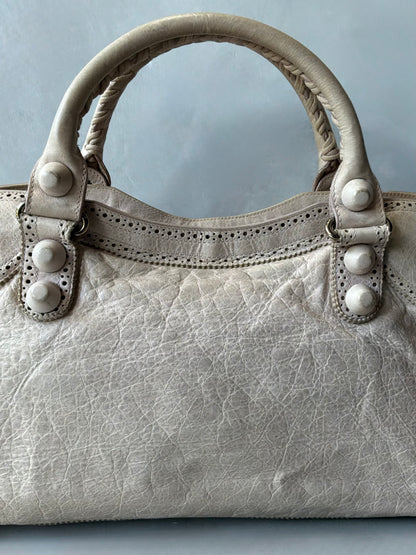 Balenciaga Classic City Light Pink on Brouges Lambskin Bag