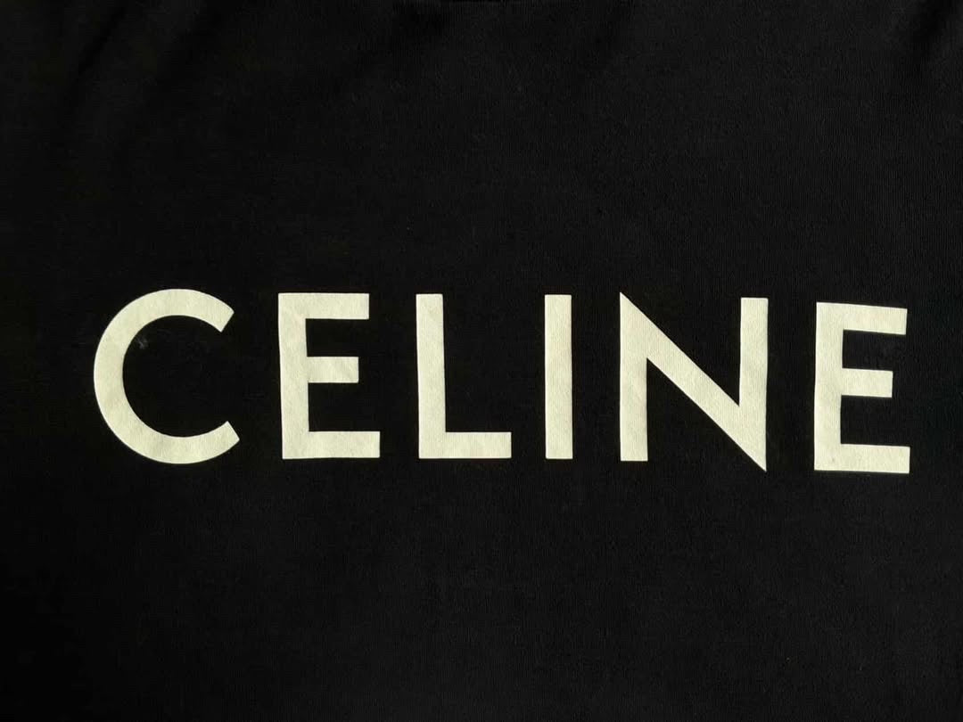 Celine Womens Script Tee