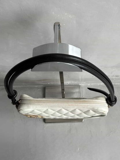Chanel Ligne Cambon Snakeskin CC Pochette Bag