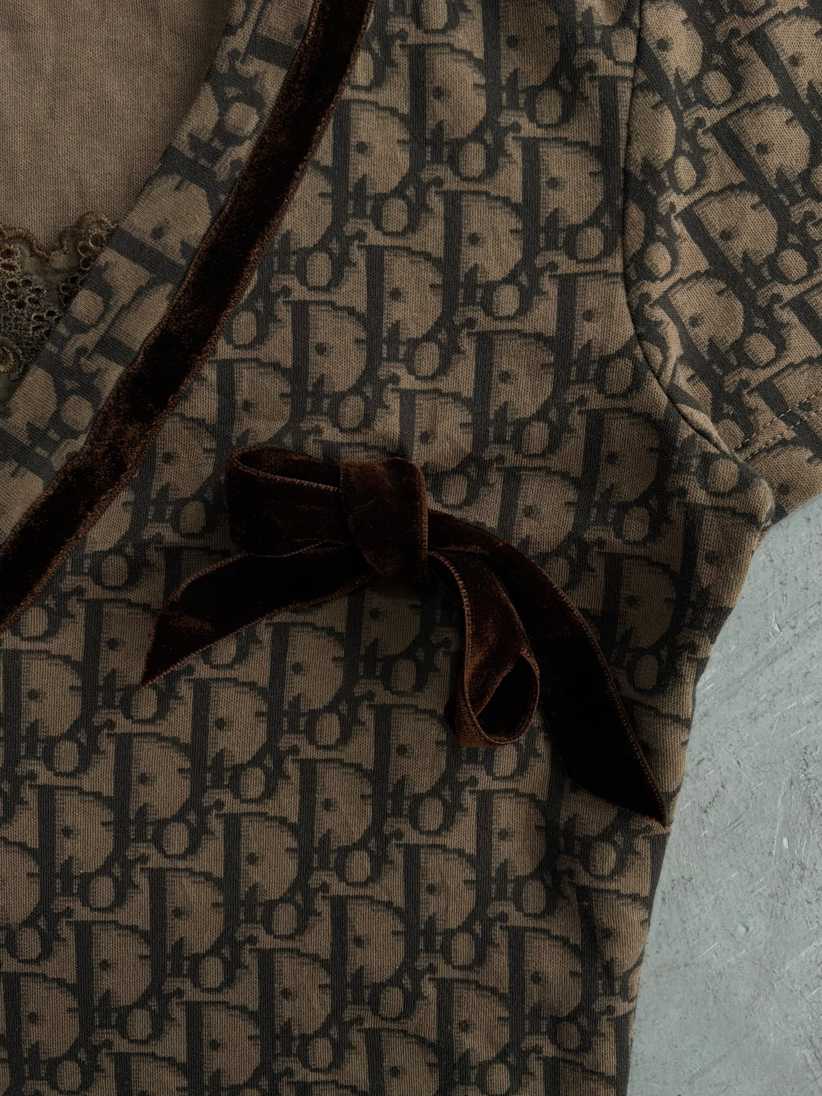 Dior Galliano Era Brown Oblique Top