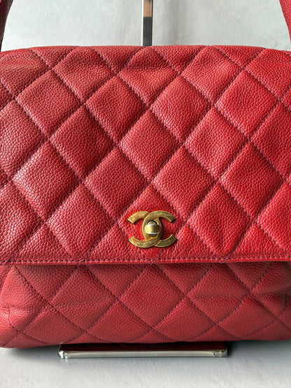 90’s Chanel Kelly Flap Caviar Shoulder Bag