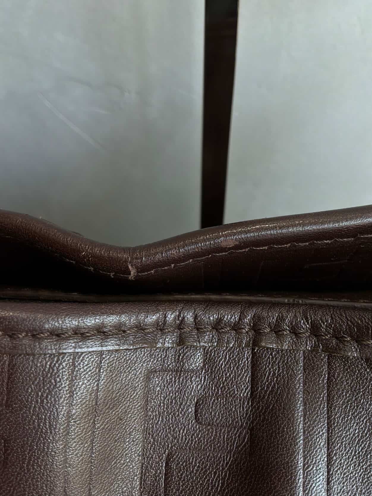 Fendi Leather Monogram Chef Bag