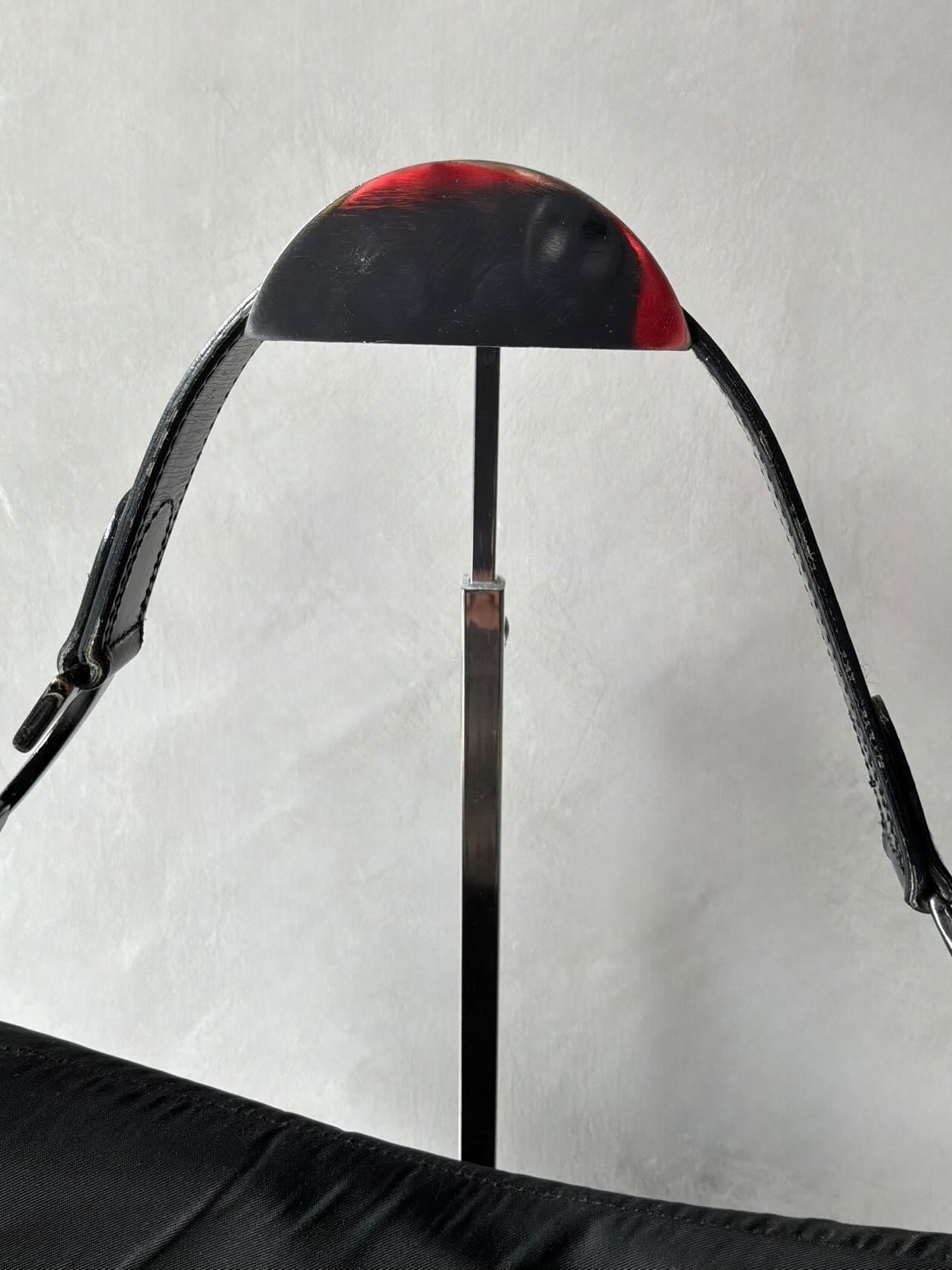 Dior Black Nylon Saddle Bag