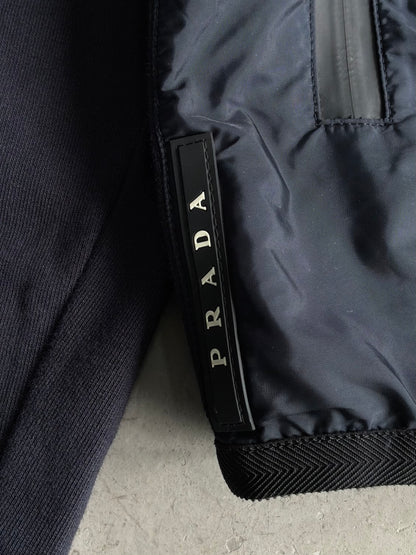 Prada Hybrid Zip Up Hoodie