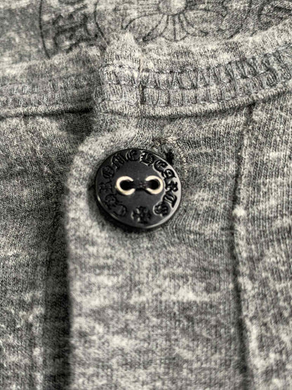 Chrome Hearts Hollywood Tonal Cross Henley Longsleeves