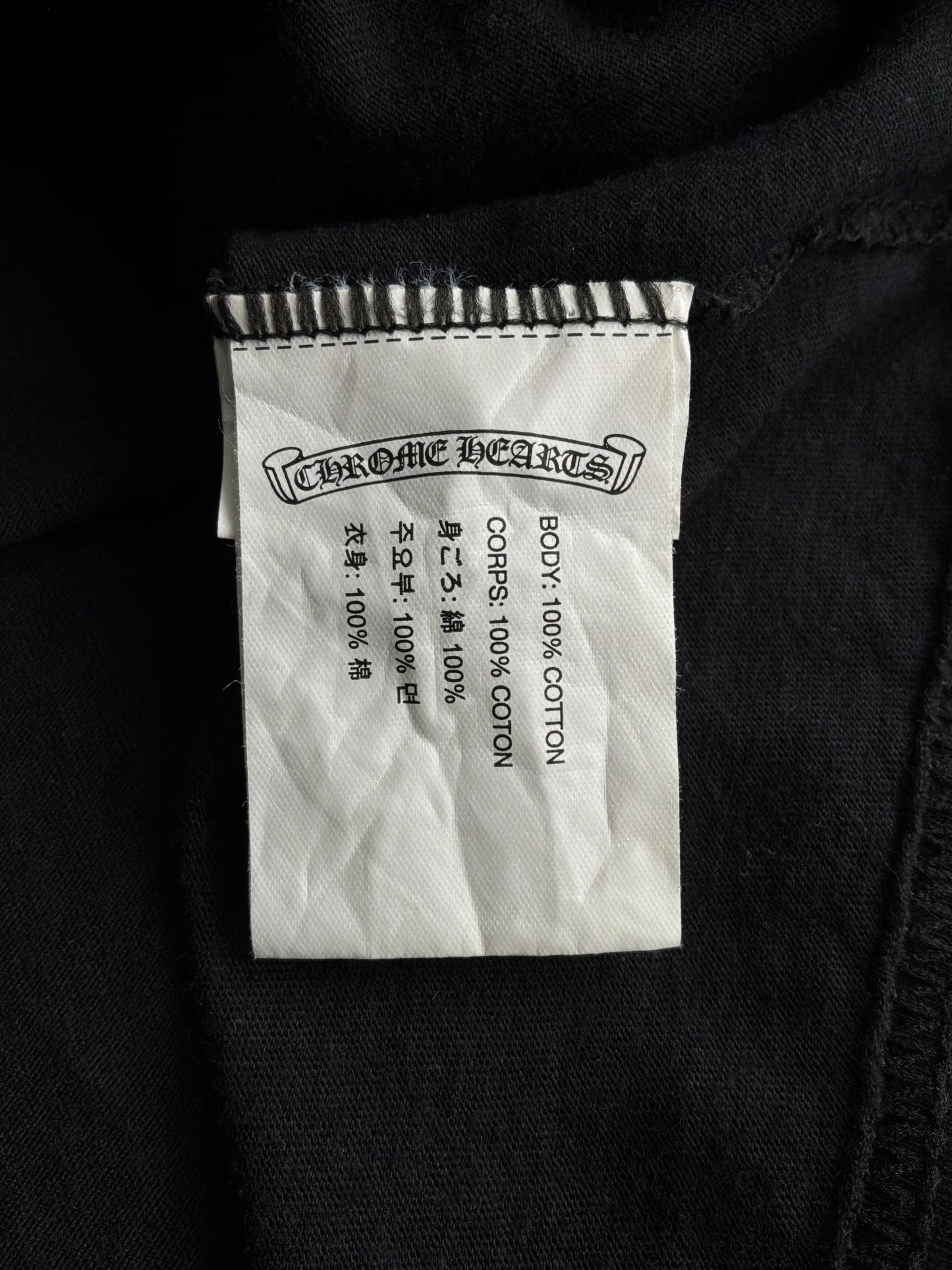 Chrome Hearts Tri Scout Black Tee