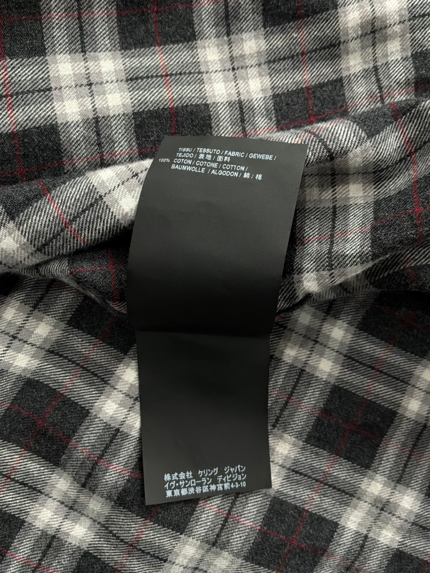 Saint Laurent Paris Flannel