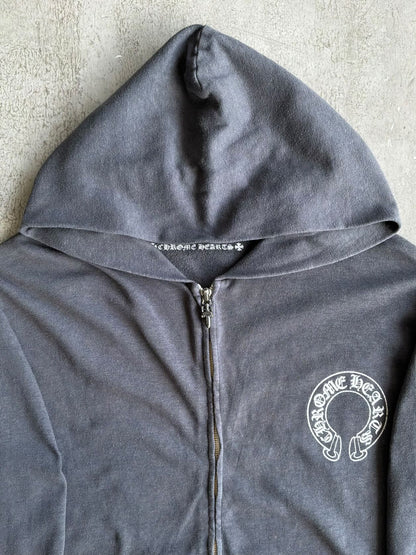 2000s Chrome Hearts T Bar Zip Hoodie