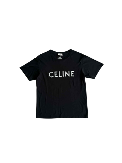 Celine spellout black shirt