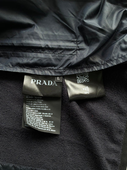 Prada Hybrid Zip Up Hoodie