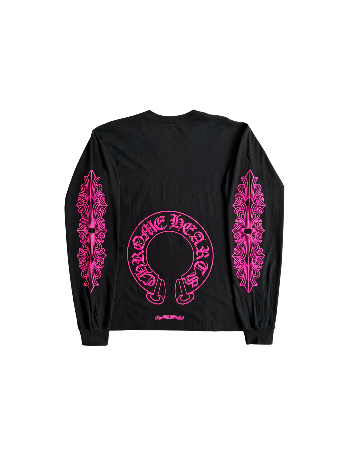 Chrome Hearts Pink Floral Horseshoe Longsleeves