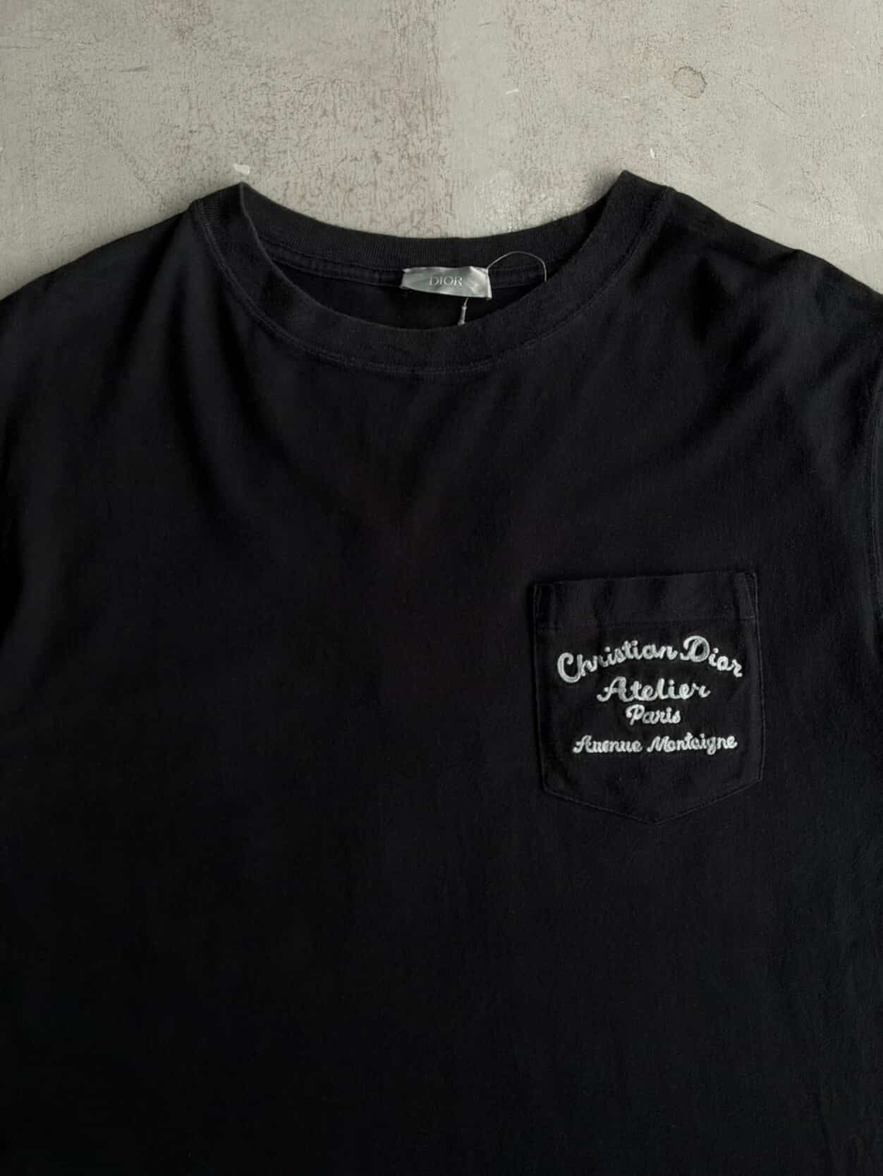 Dior Atelier Embroidered Script Mullet Tee