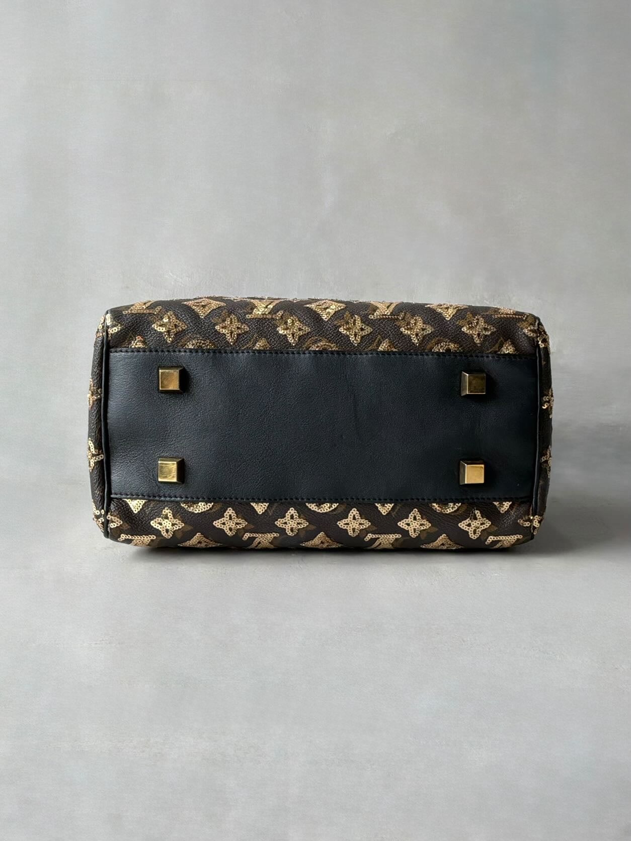 Louis Vuitton Gold Sequins Speedy 28 Bag