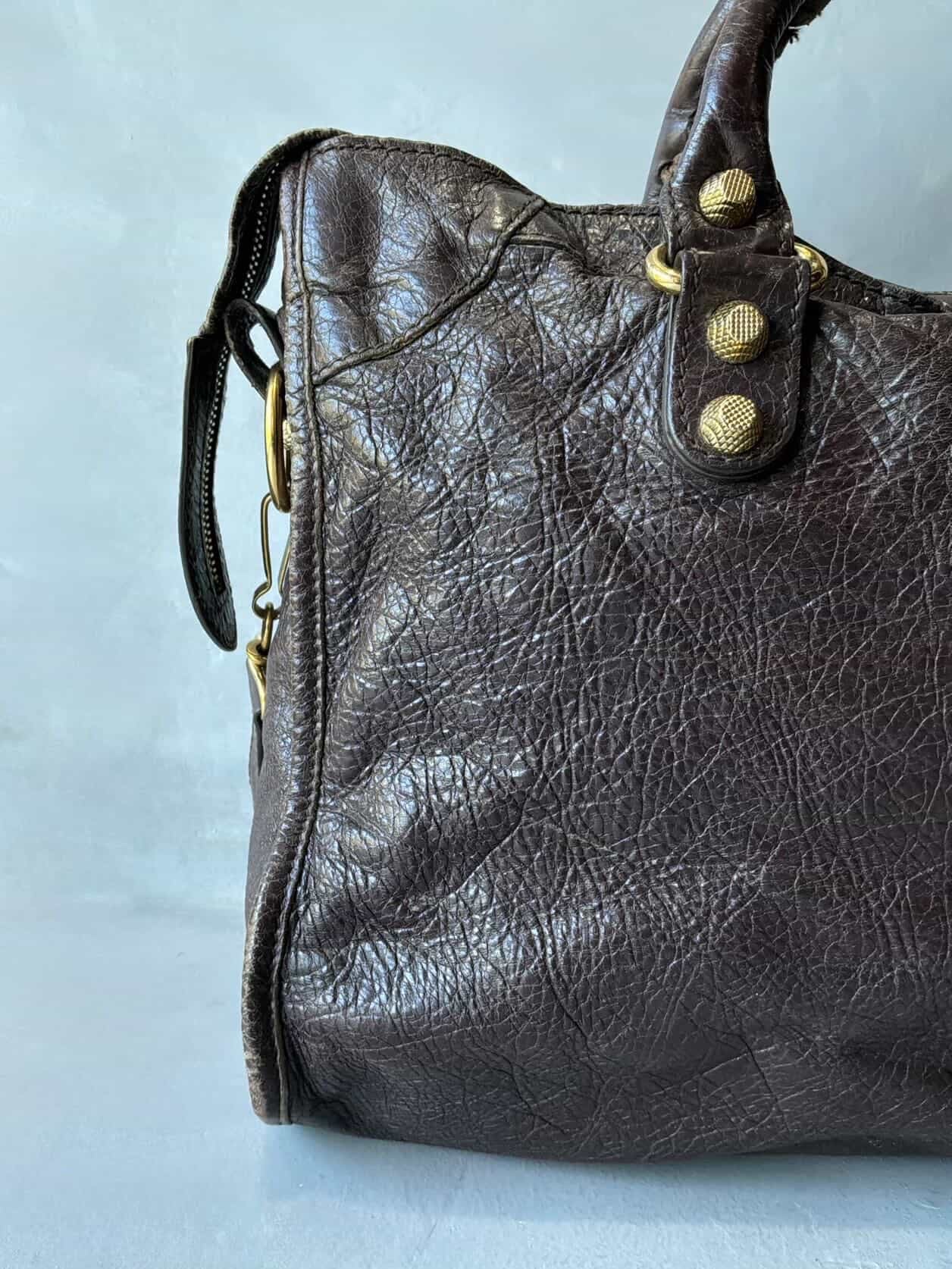 Balenciaga Classic City Giant 12 Choco Brown Lambskin Bag