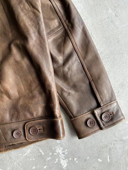 Balenciaga Vintage Brown Leather Jacket