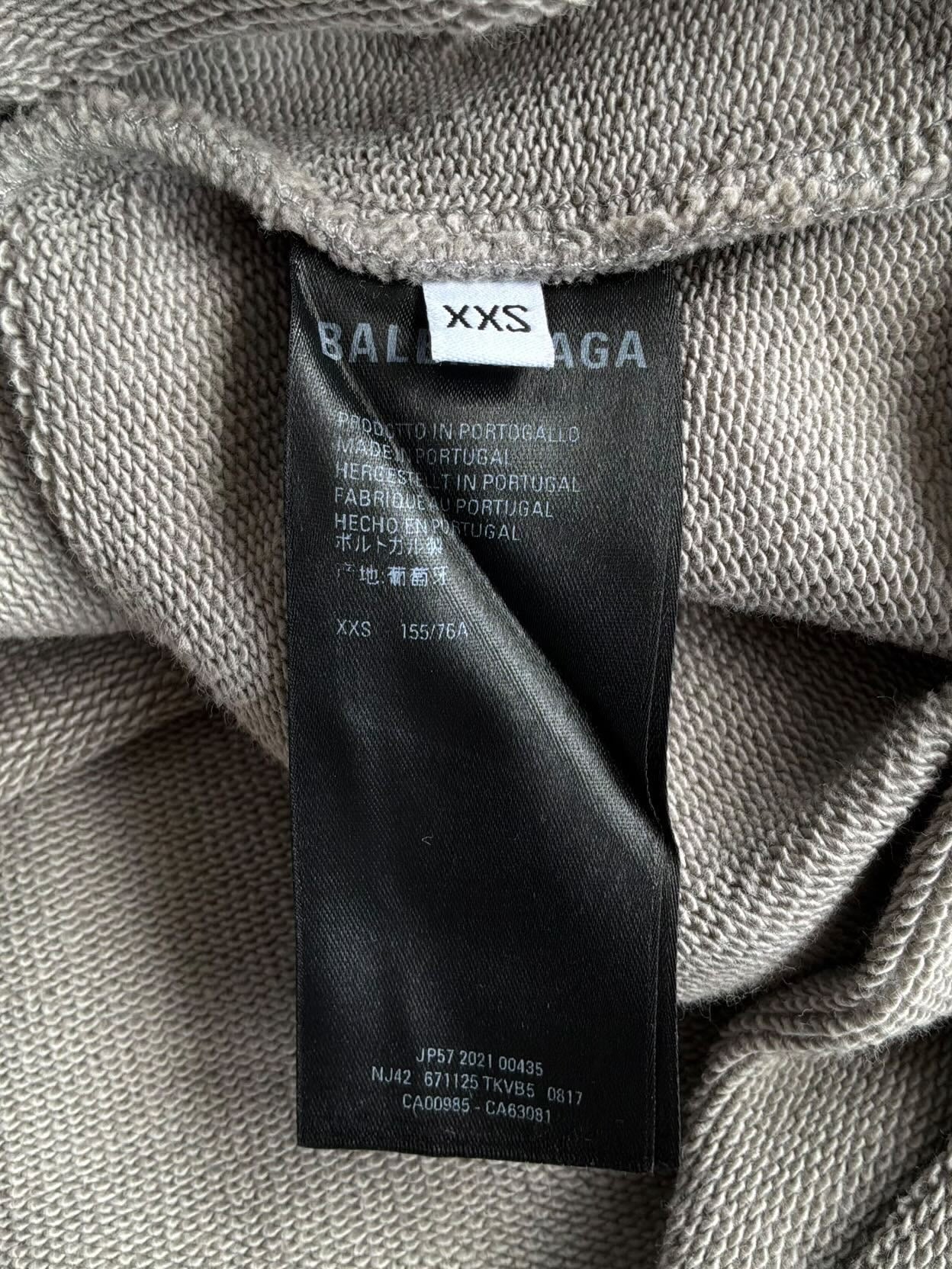 Balenciaga Chest Embroidered Logo Crewneck