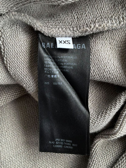 Balenciaga Chest Embroidered Logo Crewneck