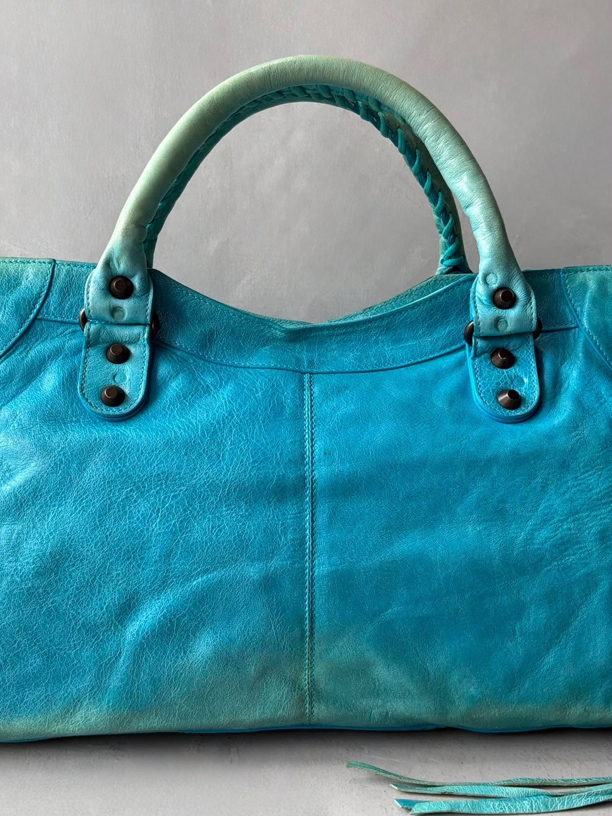 Balenciaga City Part Time Tortoise Lambskin Bag