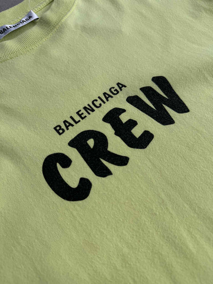 Balenciaga Crew Print Cotton Shirt
