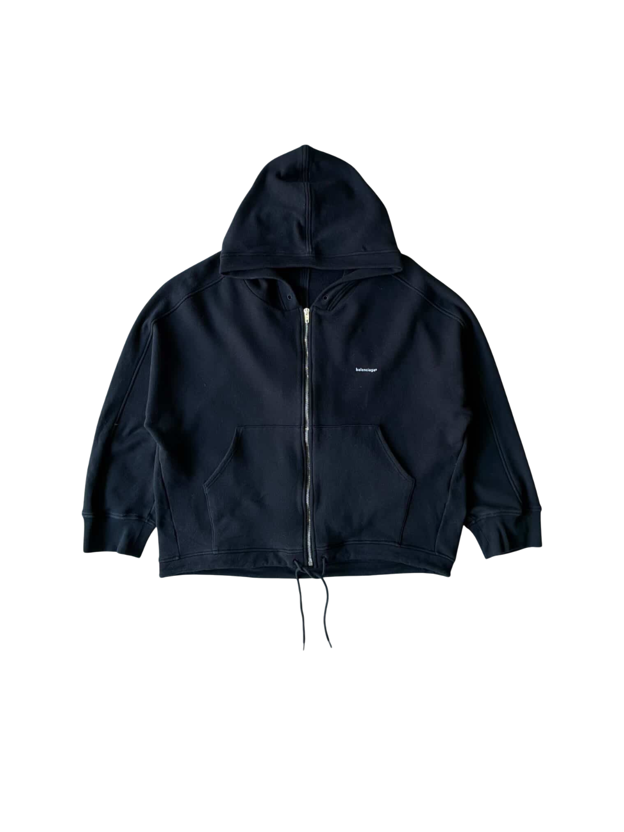 Balenciaga Script Zip Hoodie