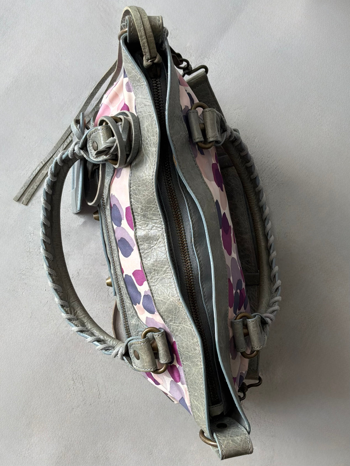 Balenciaga Le First Watercolor Nylon Lambskin Bag