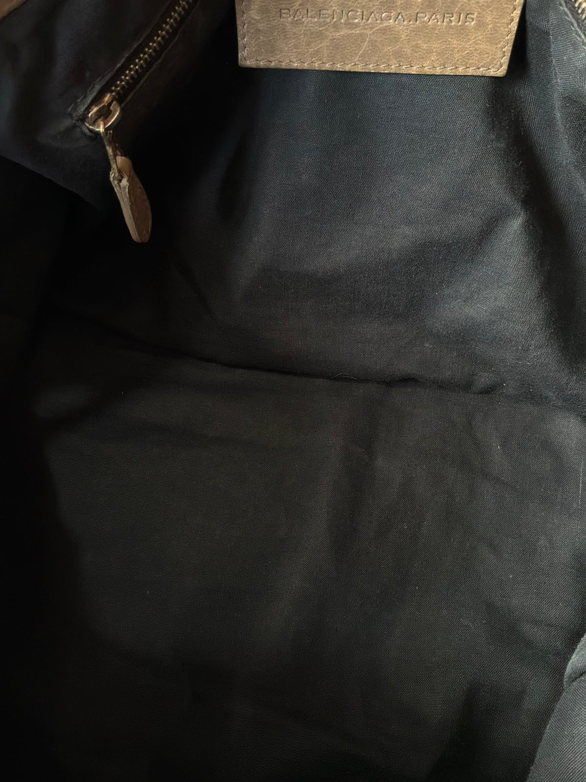 Balenciaga Part Time Taupe on Bronze Giant 12 Lambskin Bag