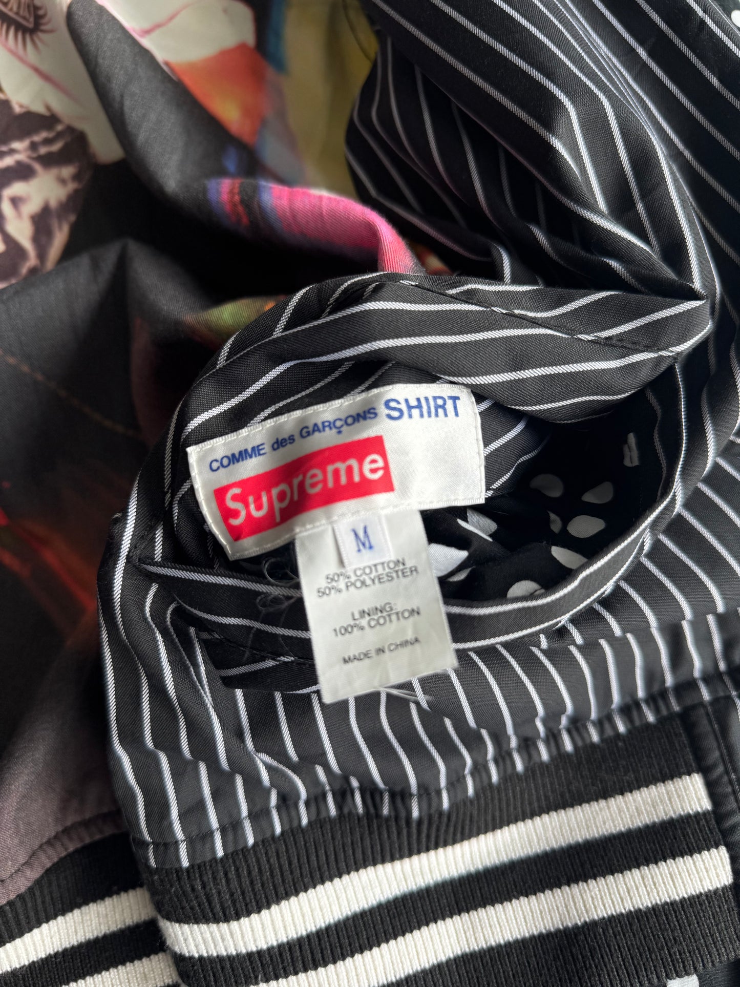 Supreme x Comme Des Garcons Reversible Varsity Jacket