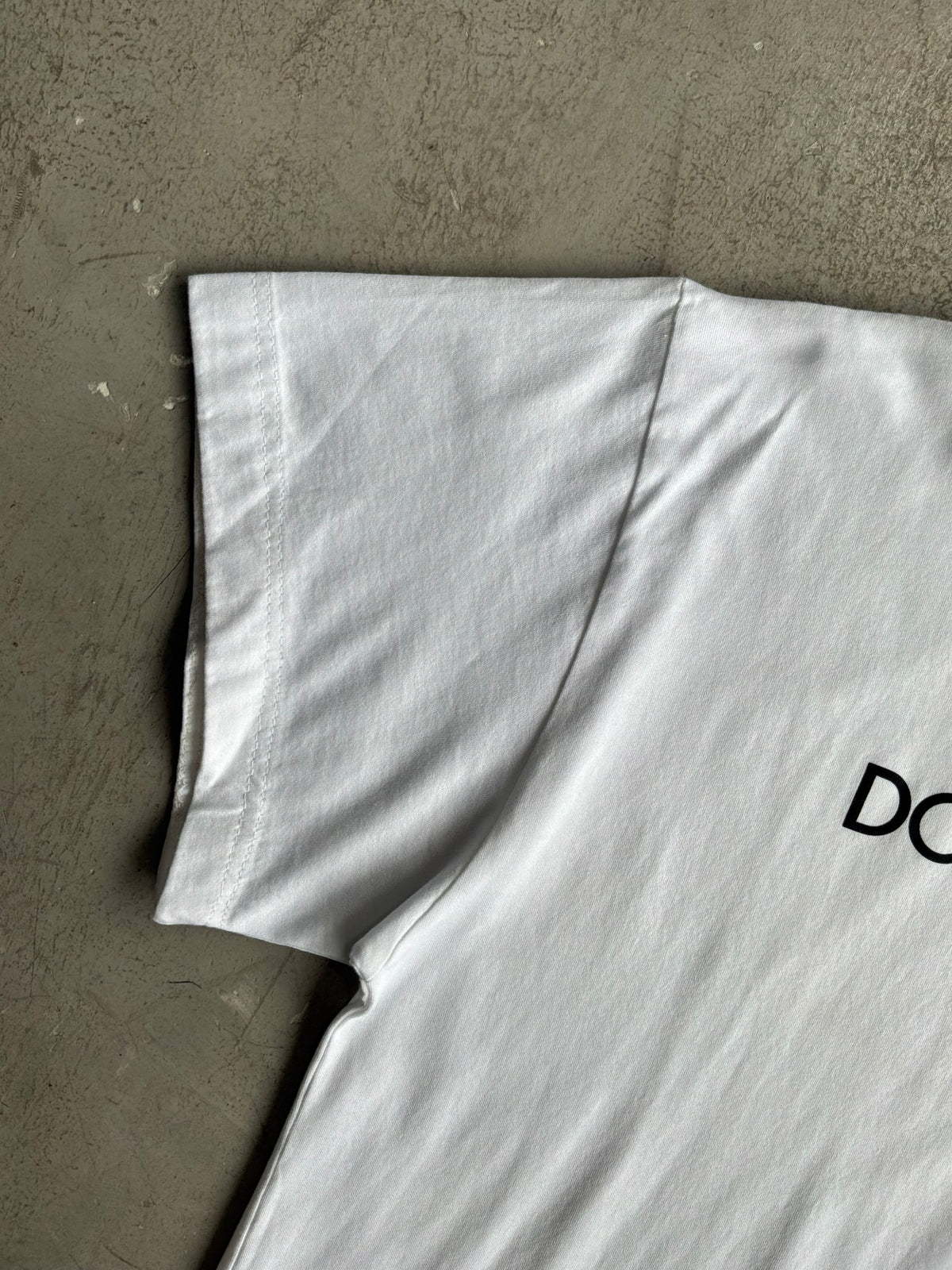 Dolce and Gabbana Spellout White Tee