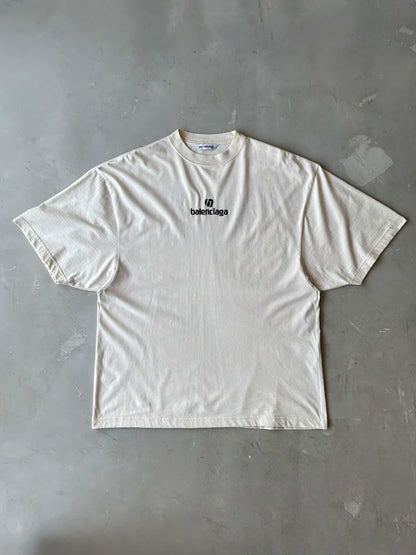 Balenciaga Embroidered Script Tee