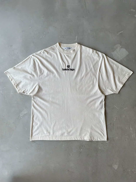 Balenciaga Embroidered Script Tee