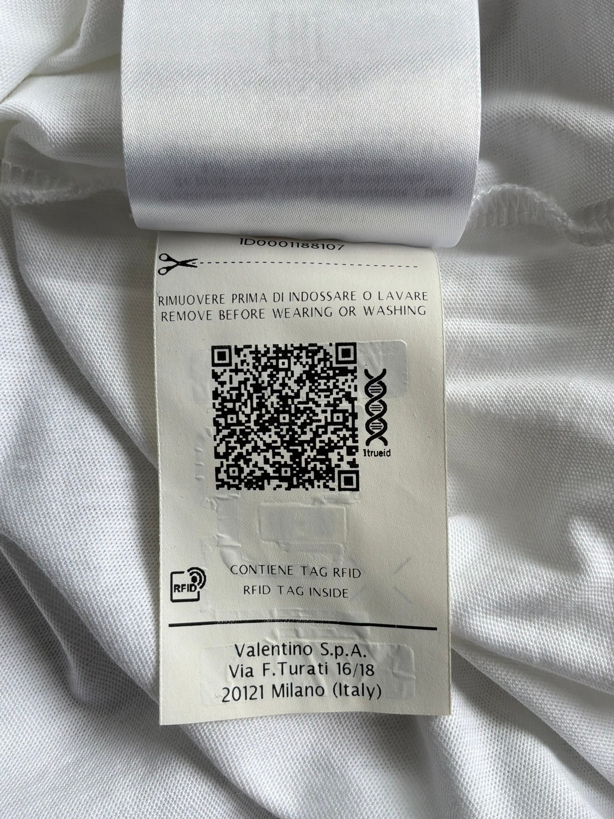 Valentino Neon Logo White Tee