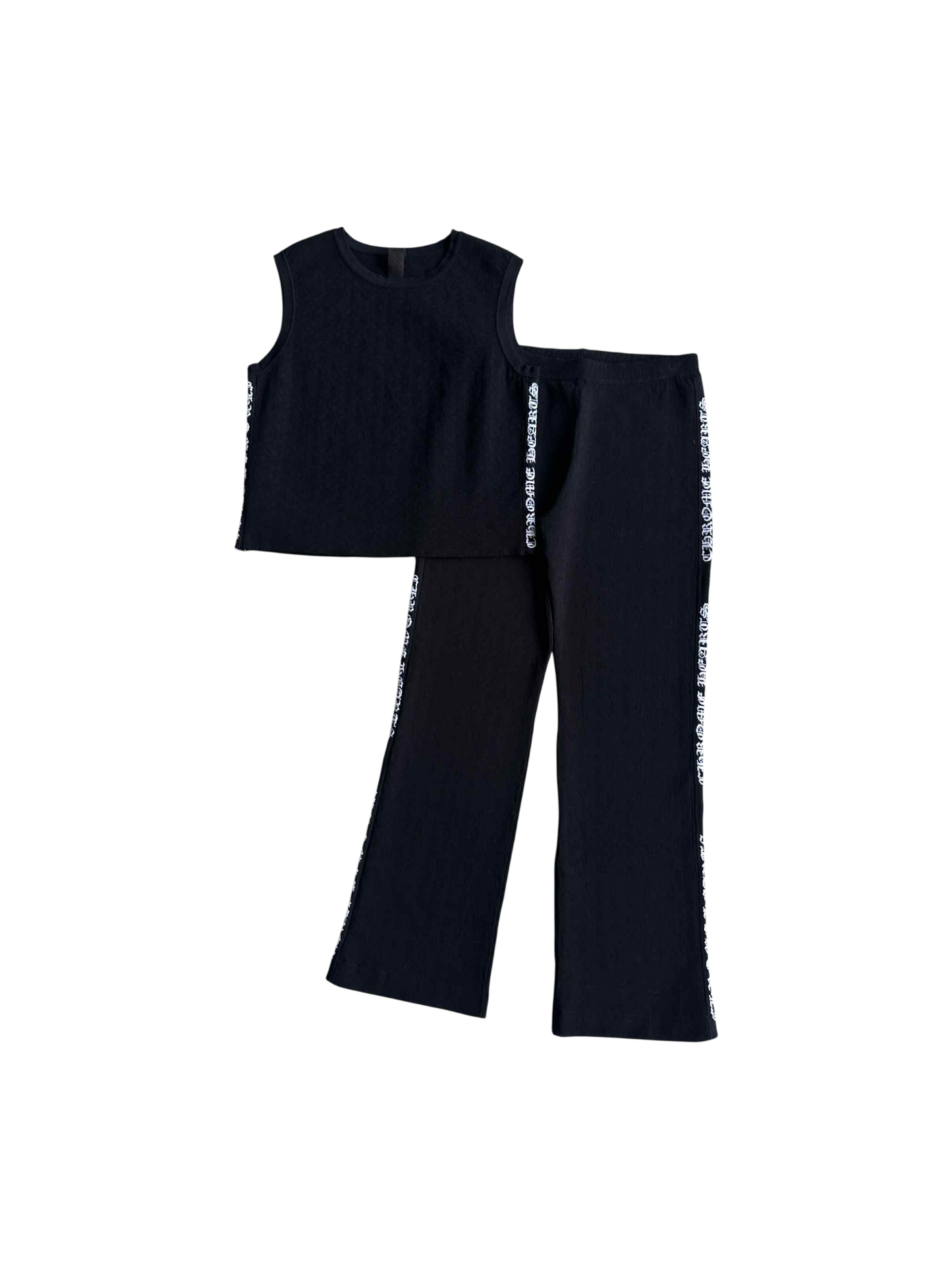 Chrome Hearts Set Tank top & Wide leg pants Monogram