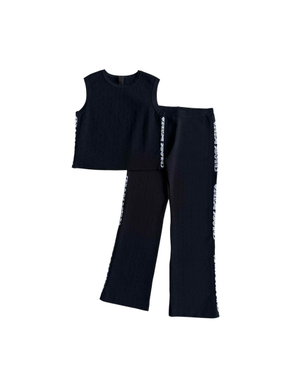 Chrome Hearts Set Tank top & Wide leg pants Monogram