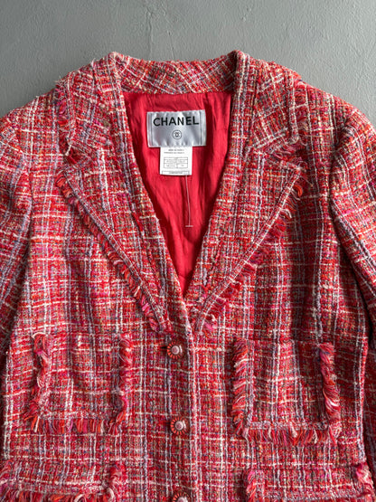 Chanel Vintage Pink Tweed Blazer