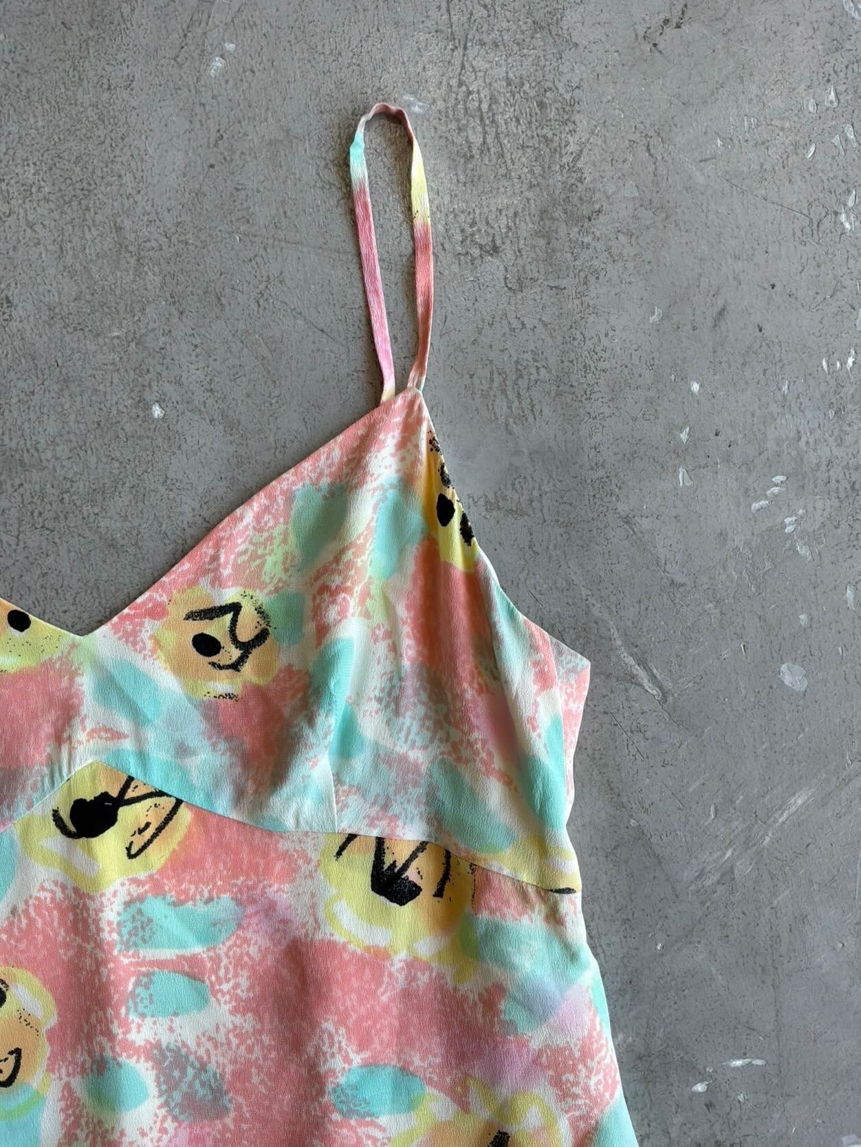 1997 Chanel Abstract Tortoise Silk Dress