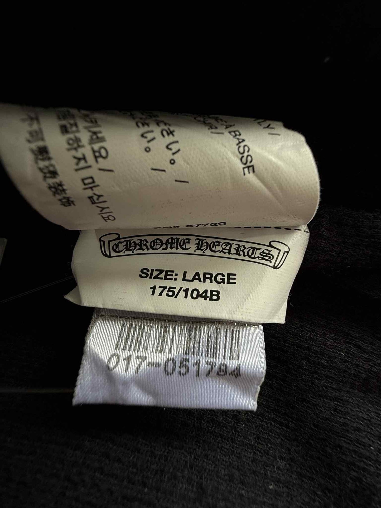 Chrome Hearts Logo Print Zip Hoodie