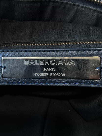 Balenciaga Le First Navy Lambskin Bag