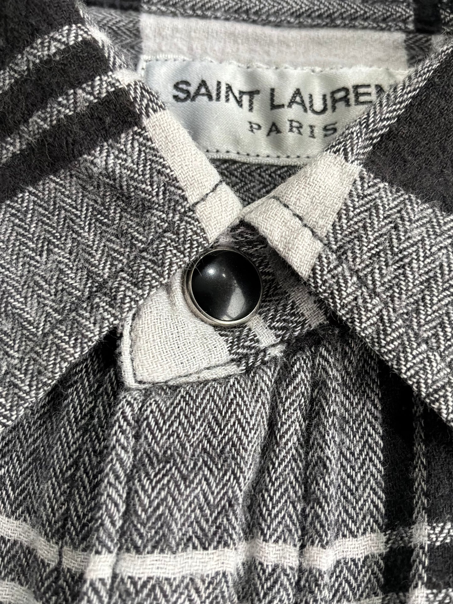 Saint Laurent Paris Checkered Flannel