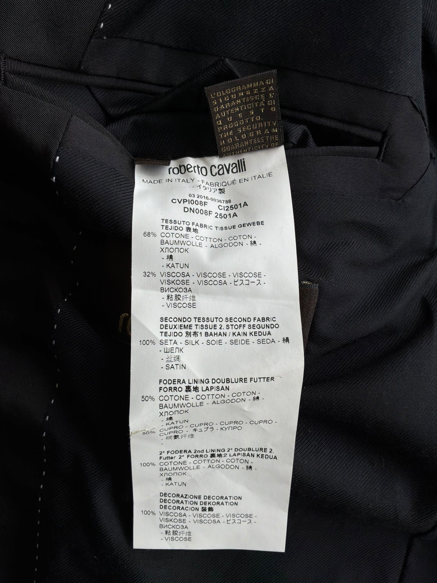 Roberto Cavalli Lion Print Blazer