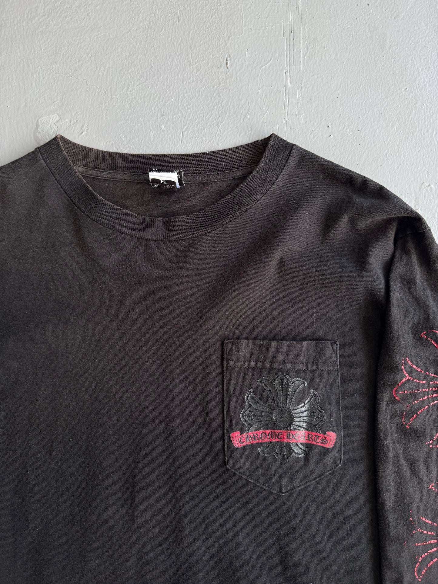 Vintage Chrome Hearts ‘Cracked’ Horseshoe Longsleeves