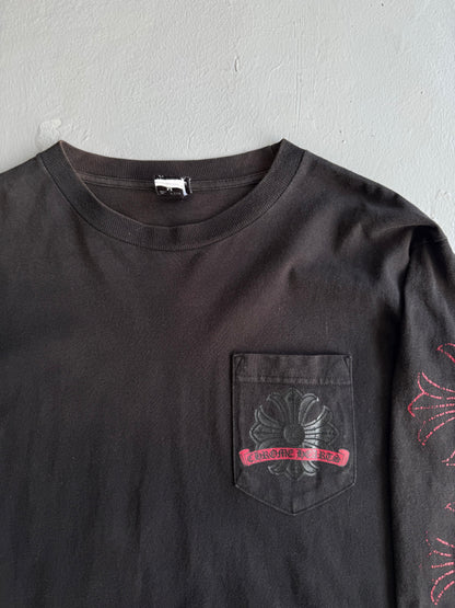Vintage Chrome Hearts ‘Cracked’ Horseshoe Longsleeves