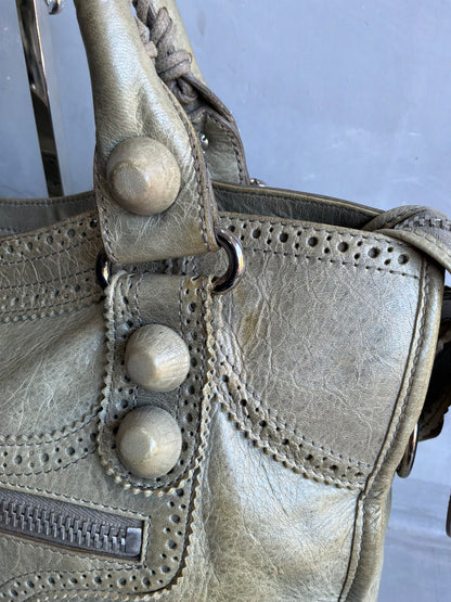 Balenciaga Classic City Giant Studs Beige