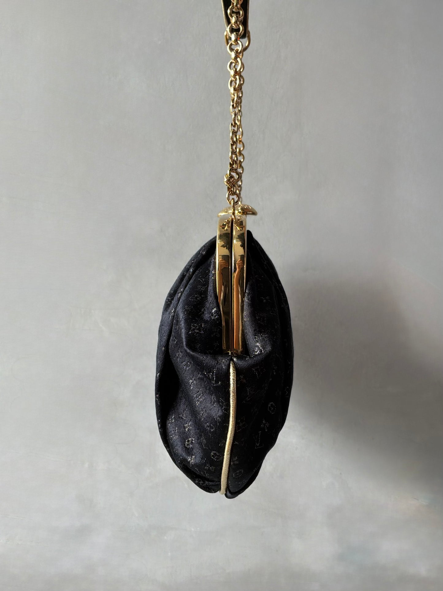 Louis Vuitton Monogram Satin Aumoniere Evening Bag