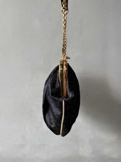Louis Vuitton Monogram Satin Aumoniere Evening Bag