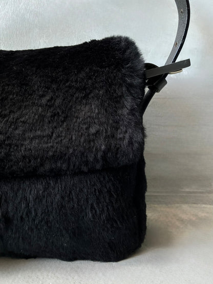 Fendi Rabbit Fur Baguette Bag