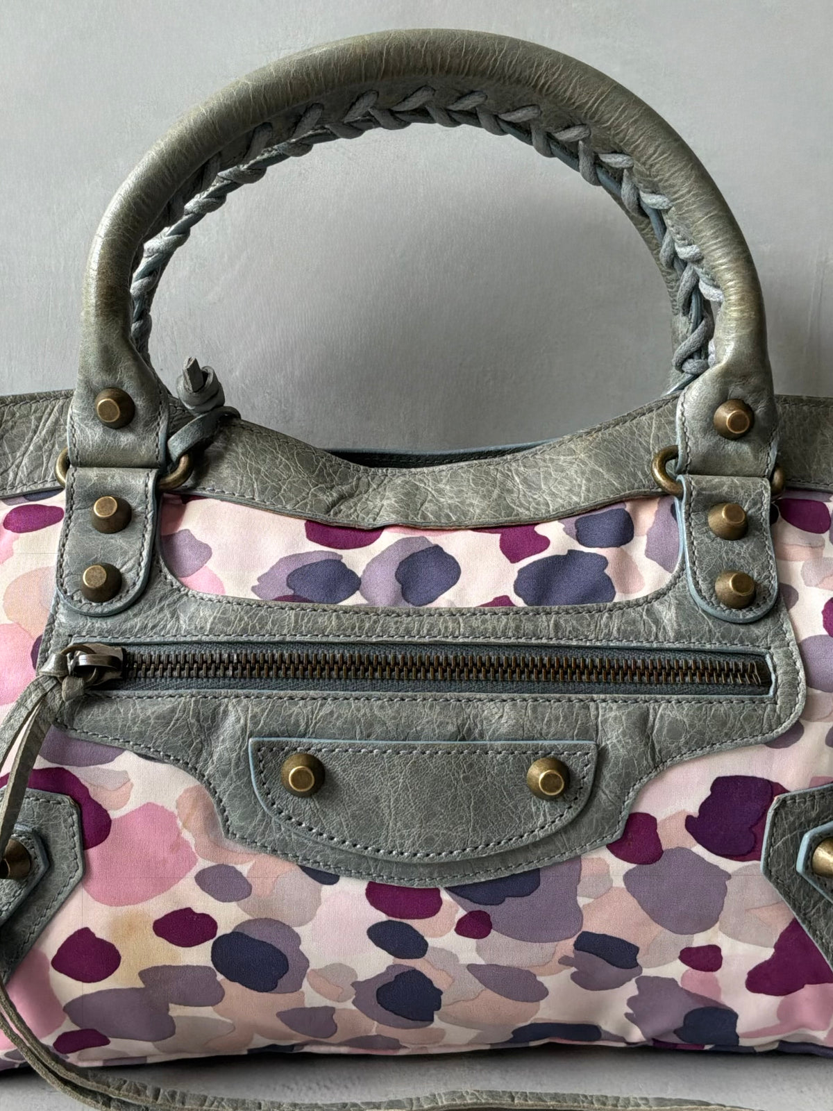 Balenciaga Le First Watercolor Nylon Lambskin Bag