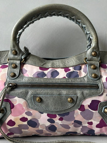 Balenciaga Le First Watercolor Nylon Lambskin Bag