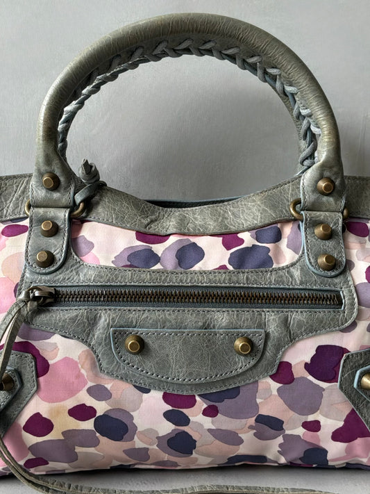 Balenciaga Le First Watercolor Nylon Lambskin Bag