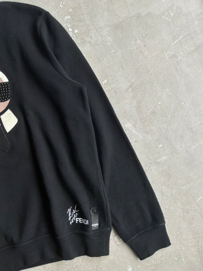 Fendi Karl Lagerfeld Black Crewneck